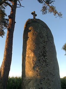 Menhir, Bretagne, celtique, arbre