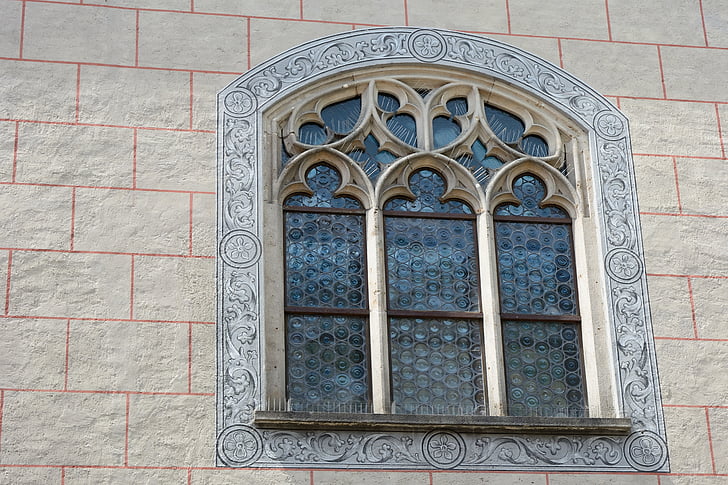 หน้าต่าง, เก่า, แก้ว, แก้วตะกั่ว, historicized, หน้าต่างบานเก่า, บรรยากาศ
