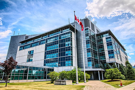 Palau de Justícia, Bandera, Justícia, cort, legal, autoritat, Canadà