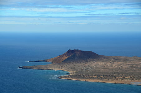 Gunung berapi, Pulau, Gunung berapi, alam, laut, musim panas, Kepulauan Canary