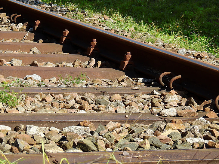 Gleise, tåg, verkade, järnväg, stången trafikerar, järnvägsspår, trafik