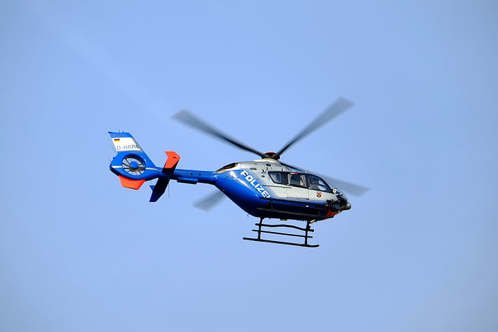 helicòpter, helicòpter de la policia, policia, volar, aeronaus, ús, l'ús de policia