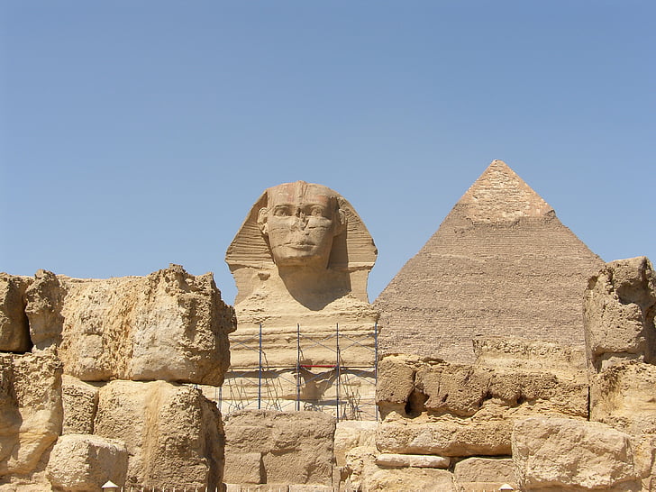 Egypten, resor, motiv, Pyramid, Sphinx, Farao, berömda place
