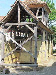 ungersheim ecomuseum, krovište, ljuska, Alsace, povijesno