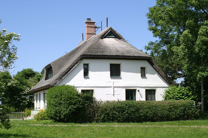 otoku Rügen, Baltskega morja, slamnato streho, slamo, domov, narave, tradicijo