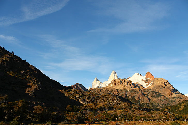 bjerge, sne, Argentina, landskab, vinter, natur, Snow mountain