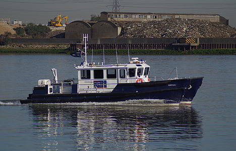 Hafenmeister, Polizei, Boot, Thames, Durchsetzung, Fluss, nautische