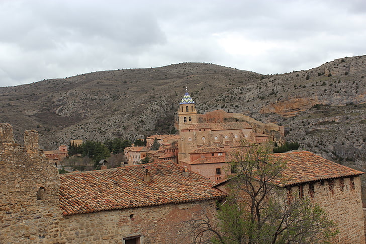 Teruel, Albarracin, España, Sierra, Spanien, landsbygdens, semester