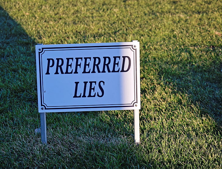 golf, sign, preferred lies, symbol, game, play, activity