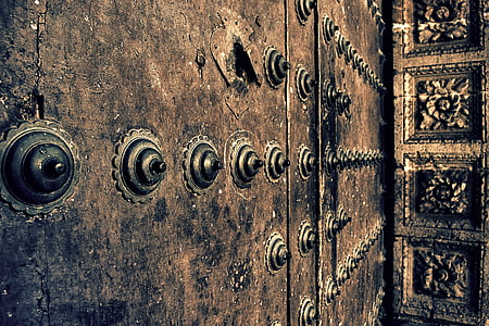 porta, Catedral, arquitetura, Espanha, Almeria, Andaluzia, medieval