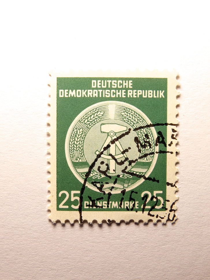 bélyegző, DDR, tízcentes, Post