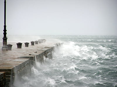 Bora, vind, stormfuldt hav, havet, bølge, vand, natur
