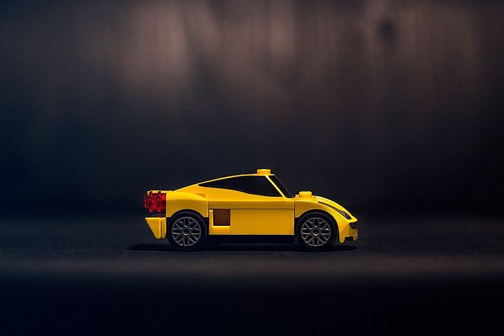LEGO, Ferrari, voiture, course, ensemble, jouet, piste