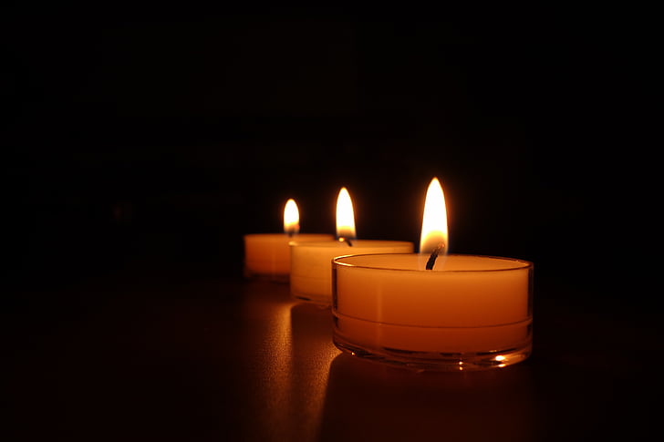svíčky, světlo svíček, světlo, vosk, Svícen, Wick, Romantika