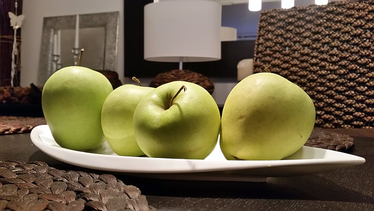 Apple, bát, trái cây