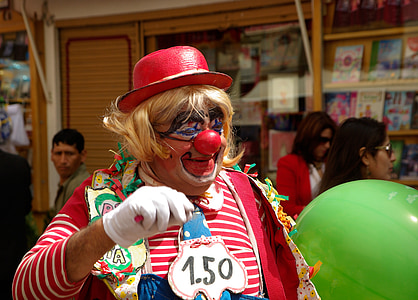 clown, disguise, circus, fun fair