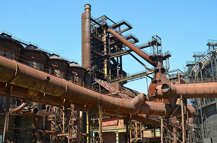 ngành công nghiệp, vysoká pec, Ostrava, sắt, sắt nóng chảy, sản xuất sắt, túp lều
