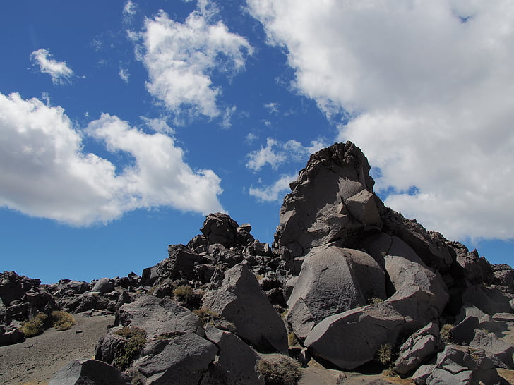 New zealand, Tongariro nasjonalpark, vulkansk, landskapet