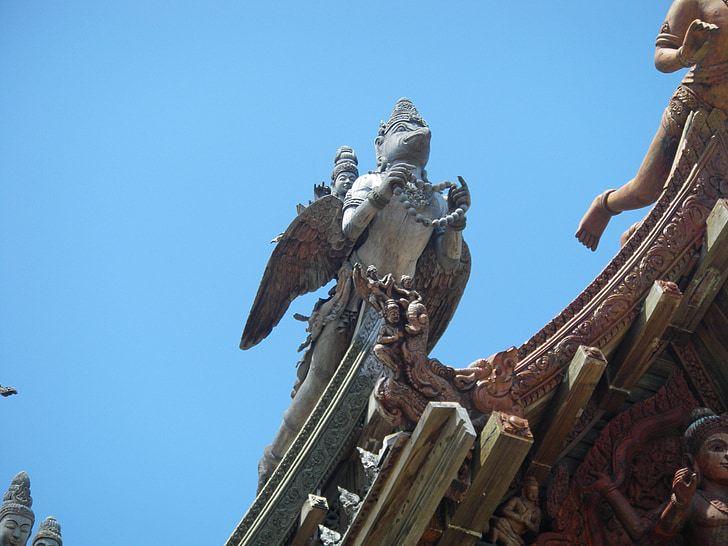 temple, thailand, sky