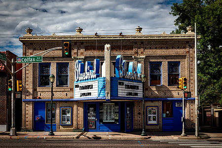 Denver, Colorado, ciudad, cine en Bluebird, Teatro, entretenimiento, carpa