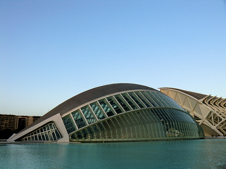 kota seni dan ilmu pengetahuan, Valencia, Spanyol, arsitektur, modern, bangunan, artistik