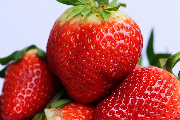 maasikad, puu, Sulgege, puuviljad, punane, Armas, toidu