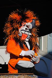 маска, waggis, помаранчевий кидати, карнавал, щорічне Баслер 2015