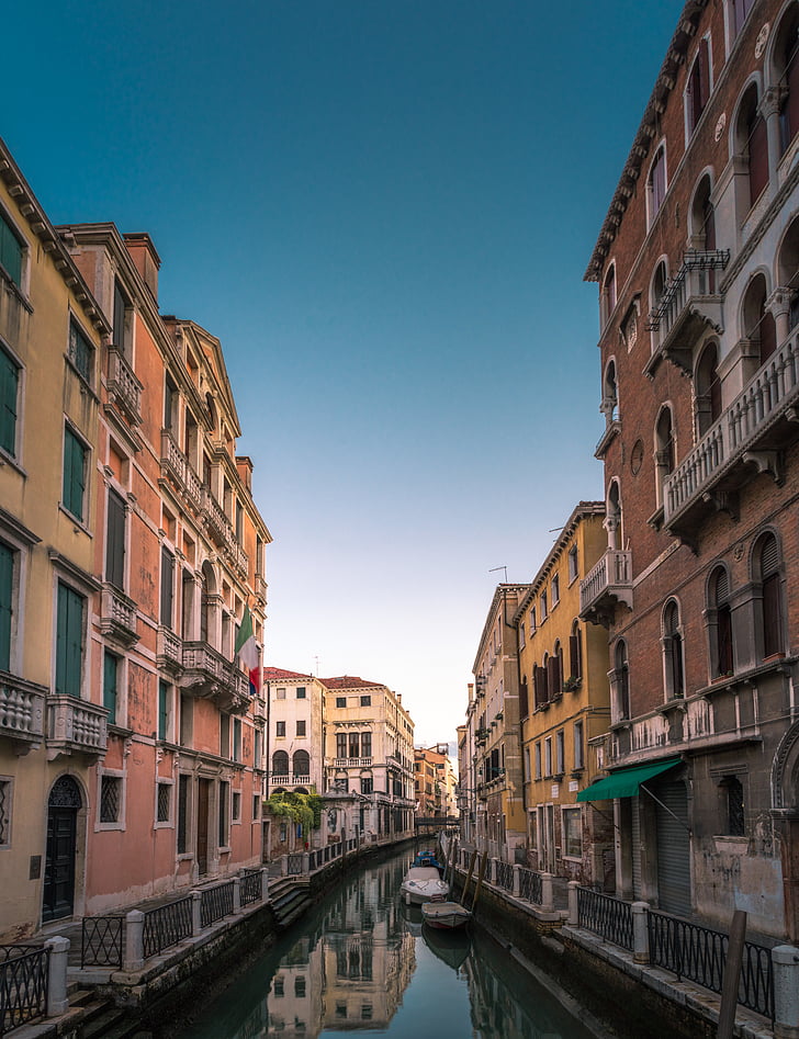 Venècia, fotos, diürna, arquitectura, canal, destinacions de, història