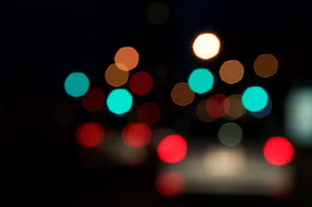 bokeh, background, city lights, abstract, blurred, downtown, city street