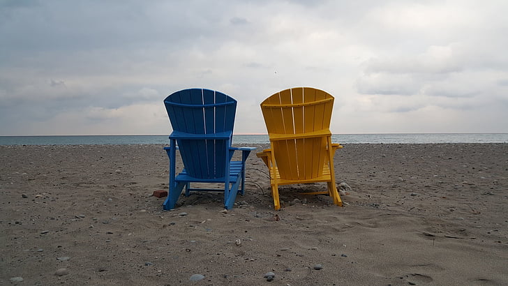 Beach living, Toronto, Ashbridges park, vinter, stranden, levande, Sand