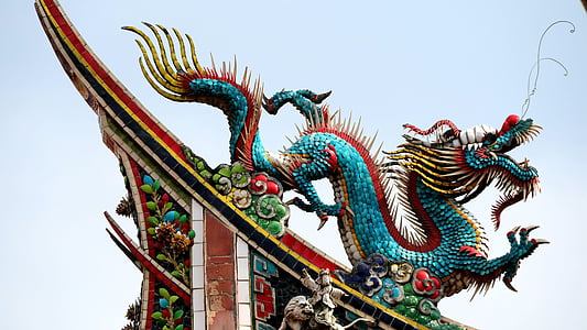 Dragon, myytti-tarina, temppeli, eläinten, Kiina myytti, kulttuuri, pitkä