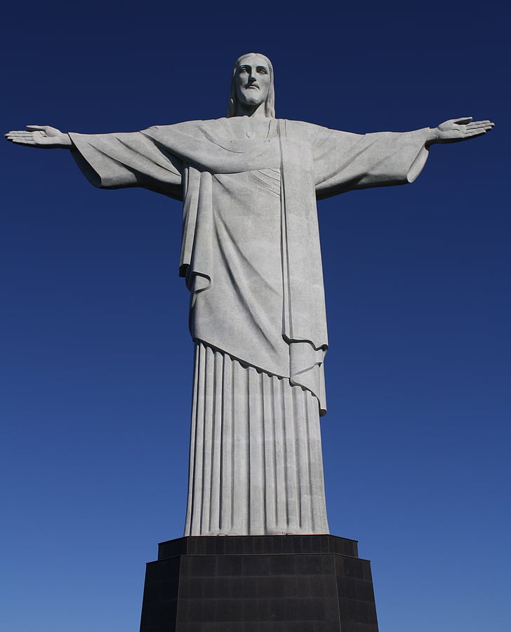 Kristus, Kristusa Odrešenika, turistična atrakcija, spomenik, Corcovado, Rio de janeiro, Brazilija