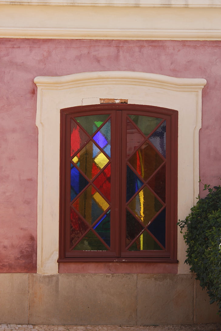 window, stained glass window, colorful