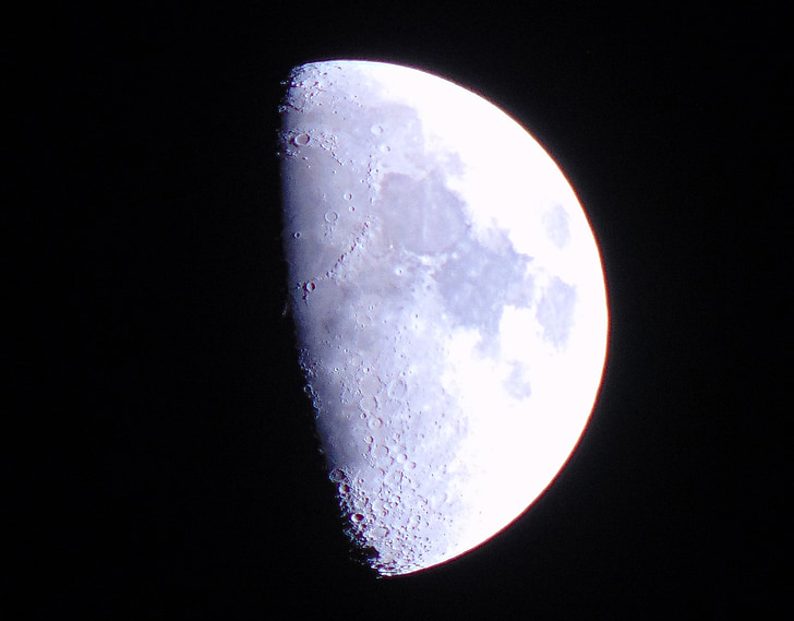 Luna, Luna blanca, Luna de cráter, cráteres de, Luna brillante, sobre Luna