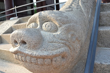 Estàtua de pedra, Haitai, Dret diví, tradicional, resum, marbre, coreà