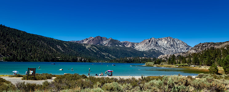 June lake, California, Panorama, dãy núi, Thiên nhiên, hoạt động ngoài trời, cảnh quan