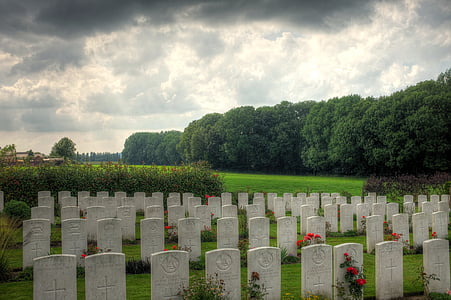 wijtschaete, Cmentarz, cmentarz wojskowy, Pierwsza wojna światowa, Yper, Flanders, Belgia