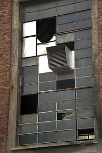 finestra, rotto, Shard, vecchio, rovina