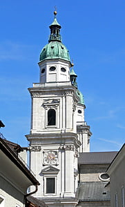 Salzbourg, Dom, Dom' tour d’église, Église, Cathédrale de Salzbourg, vieille ville, Centre ville