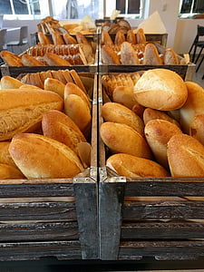 bánh mì, thực phẩm, cuộn, tươi, tiệm bánh, lúa mì, nướng