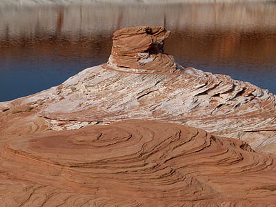 Lake powell, Arizona, ABD, manzara, su, kaya, oluşumu