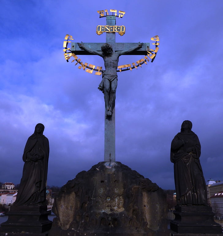 Cross, Jesus, monument, skulptur, religion, Gud, kristendommen