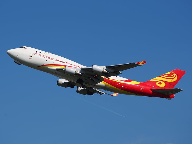 Boeing 747, Río de Yangtze expreso, Jumbo jet, avión, avión, Aeropuerto, transporte