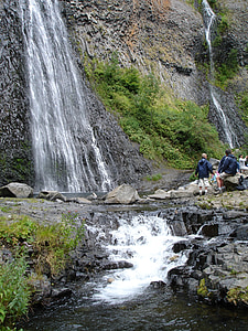 cascade du ray pic, ardeche, france, waterfall, water, basalt, basalt column