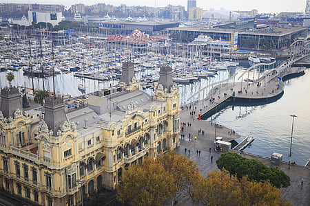barcelona, harbor, spain, europe, catalonia, marina, ship