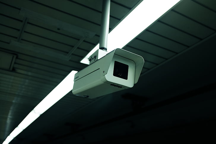 alb, securitate, aparat de fotografiat, monitorizate, lumina, unghi mic Vezi, construit structura