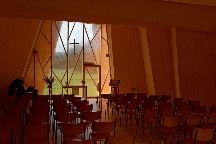 Шапел, параклис, Saint loup, Швейцария, архитектура, дървен материал, конструкция от дърво