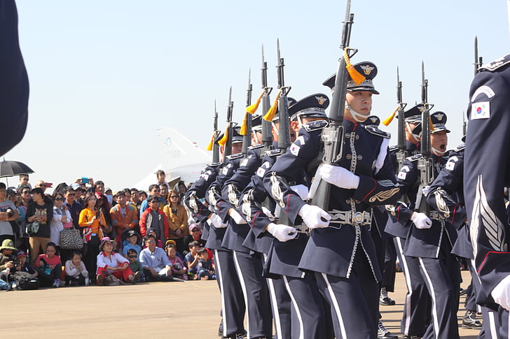 silah şovuna, hava gösterisi, üniforma, Kore dili, Hava Kuvvetleri