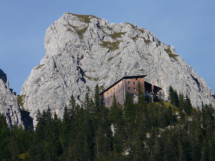 gimpelhaus, cabana de montanha, cabana, montanha, Nesselwängle, Alpes Allgäu, Alpina