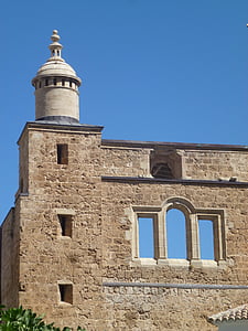 Église, bleu, façade, Cathédrale, architecture